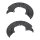 Brake disc splash plate set sheet steel Ø 325 mm A.B.S. for e.g. SKODA OCTAVIA