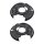 Brake disc splash plate set sheet steel Ø 327 mm A.B.S. for MB 124 and others