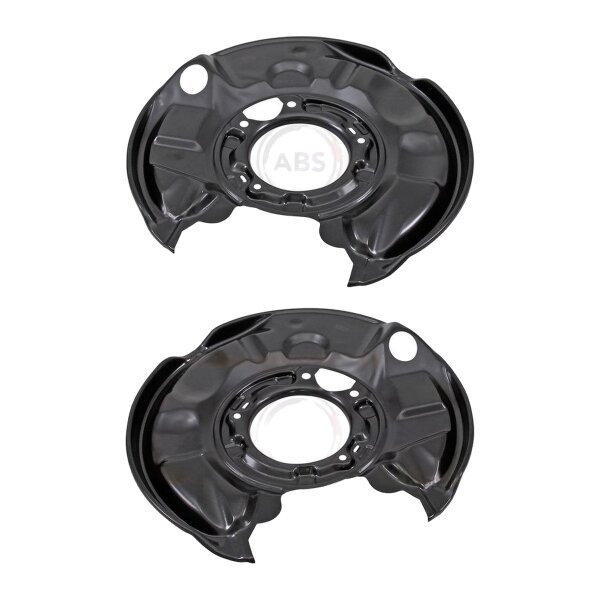 Brake disc splash plate set sheet steel Ø 350 mm A.B.S. for e.g. MB C-CLASS
