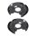 Brake disc splash plate set sheet steel Ø 350 mm A.B.S. for e.g. MB C-CLASS