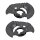 Brake disc splash plate set sheet steel A.B.S. for BMW 3 Series and others
