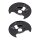 Brake disc splash plate set made of sheet steel A.B.S. for MAZDA 6 and others