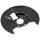 Brake disc splash plate set made of sheet steel A.B.S. for MAZDA 6 and others