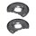 Brake disc splash plate set sheet steel Ø 352 mm A.B.S. for e.g. MB C-CLASS