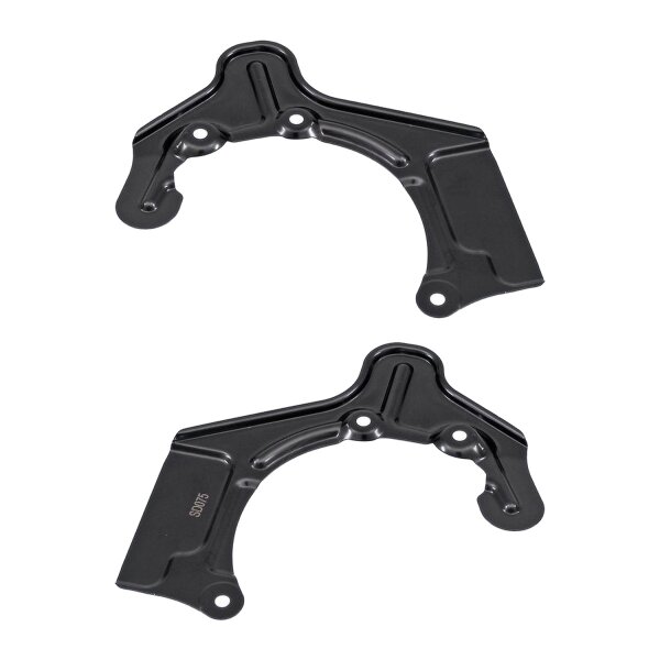 Brake disc splash plate set made of sheet steel A.B.S. for VW POLO and others