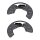 Brake disc splash plate set made of sheet steel A.B.S. for VW PHAETON