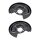 Brake disc splash plate set sheet steel Ø 308 mm A.B.S. for e.g. TOYOTA YARIS
