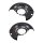 Brake disc splash plate set sheet steel Ø 263 mm A.B.S. for e.g. TOYOTA YARIS