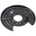 Brake disc splash plate set made of sheet steel A.B.S. suitable for LEXUS RX