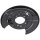 Brake disc splash plate set made of sheet steel A.B.S. suitable for LEXUS RX