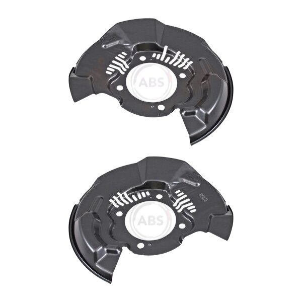 Brake disc splash plate set sheet steel Ø 330 mm A.B.S. for TOYOTA HILUX