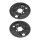 Brake disc splash plate set made of sheet steel A.B.S. for GAZ GAZELLE