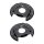 Brake disc splash plate set sheet steel Ø 350 mm A.B.S. for TOYOTA LAND