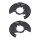 Brake disc splash plate set made of sheet steel A.B.S. for TOYOTA LAND