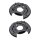 Brake disc splash plate set sheet steel Ø 370 mm A.B.S. for TOYOTA LAND