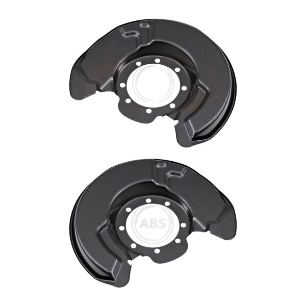 Brake disc splash plate set made of sheet steel A.B.S. for TOYOTA LAND