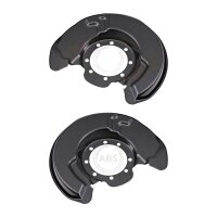 Brake disc splash plate set made of sheet steel A.B.S....