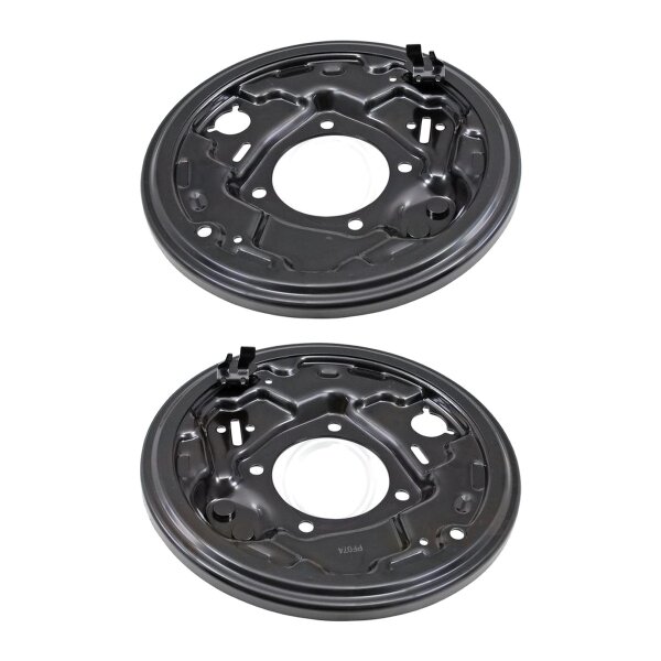 Brake disc splash plate set made of sheet steel A.B.S. for TOYOTA LAND