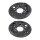 Brake disc splash plate set made of sheet steel A.B.S. for TOYOTA LAND