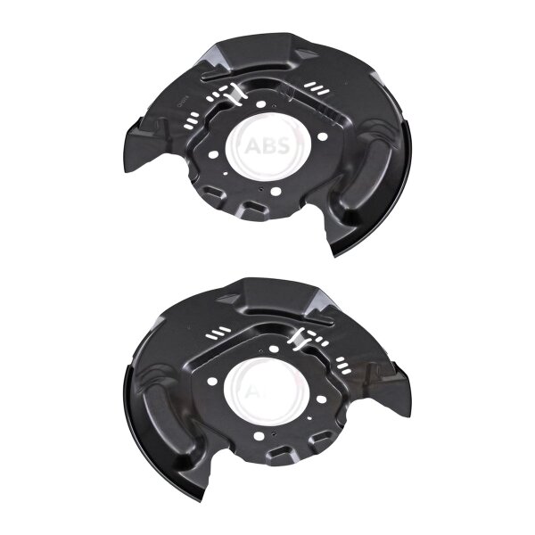 Brake disc splash plate set made of sheet steel A.B.S. for TOYOTA LAND