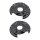Brake disc splash plate set made of sheet steel A.B.S. for TOYOTA LAND
