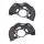 Brake disc splash plate set sheet steel Ø 300 mm A.B.S. for e.g. TOYOTA AURIS