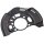Brake disc splash plate set sheet steel Ø 300 mm A.B.S. for e.g. TOYOTA AURIS