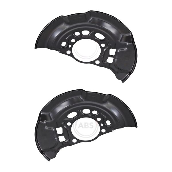 Brake disc splash plate set sheet steel Ø 325 mm A.B.S. for e.g. TOYOTA AURIS