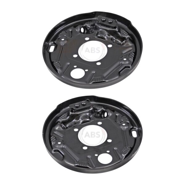 Brake disc splash plate set sheet steel A.B.S. for SMART FORTWO and others