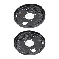 Brake disc splash plate set sheet steel A.B.S. for SMART...