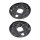 Brake disc splash plate set sheet steel A.B.S. for SMART FORTWO and others