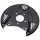 Brake disc splash plate set sheet steel Ø 300 mm A.B.S. for e.g. TOYOTA AVENSIS