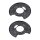 Brake disc splash plate set sheet steel Ø 325 mm A.B.S. for MB VITO and others
