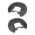 Brake disc splash plate set sheet steel Ø 355 mm A.B.S. for AUDI A3 and others