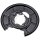 Brake disc splash plate set sheet steel Ø 304 mm A.B.S. for MB A-CLASS