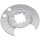 Brake disc splash plate set sheet steel Ø 377 mm A.B.S. for e.g. TESLA MODEL