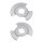 Brake disc splash plate set sheet steel Ø 377 mm A.B.S. for e.g. TESLA MODEL