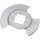 Brake disc splash plate set sheet steel Ø 377 mm A.B.S. for e.g. TESLA MODEL