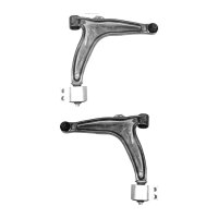 Handlebar set suspension transverse alu with bearing...