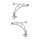 Handlebar set suspension alu with joint A.B.S. for e.g. SUBARU IMPREZA