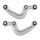 Handlebar set wheel suspension alu without joint A.B.S. for e.g. AUDI A4