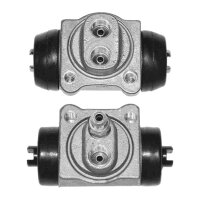 Wheel brake cylinder set Ø 22.2 mm 1x M10x1.0 alu...