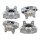 Brake caliper set 2 pistons Ø 40 mm grey cast iron A.B.S. for e.g. MB E-CLASS