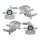 Brake caliper set with locking Ø 45 mm A.B.S. for e.g. CITROËN JUMPY