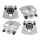 Brake caliper set 1 piston Ø 54 mm grey cast iron A.B.S. for e.g. OPEL OMEGA