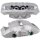 Brake caliper set 4 pistons axial Ø 42 mm grey cast iron A.B.S. for AUDI A8
