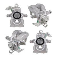 Brake caliper set with parking brake Ø 38 mm alu...