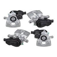 Brake caliper set 1 piston axial Ø 34 mm grey cast...