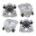 Brake caliper set 1 piston Ø 66 mm grey cast iron A.B.S. for MAZDA TRIBUTE