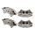 Bremssättel-Set 4 Kolben Ø 38 mm Aluminium A.B.S. für u.a. VOLVO S60